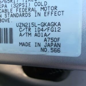 Tail Light Assembly TOYOTA 4RUNNER Left 03 04 05