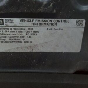11 12 13 14 15 16 CHEVY CRUZE Starter Motor 1.8l On Shelf!!!!