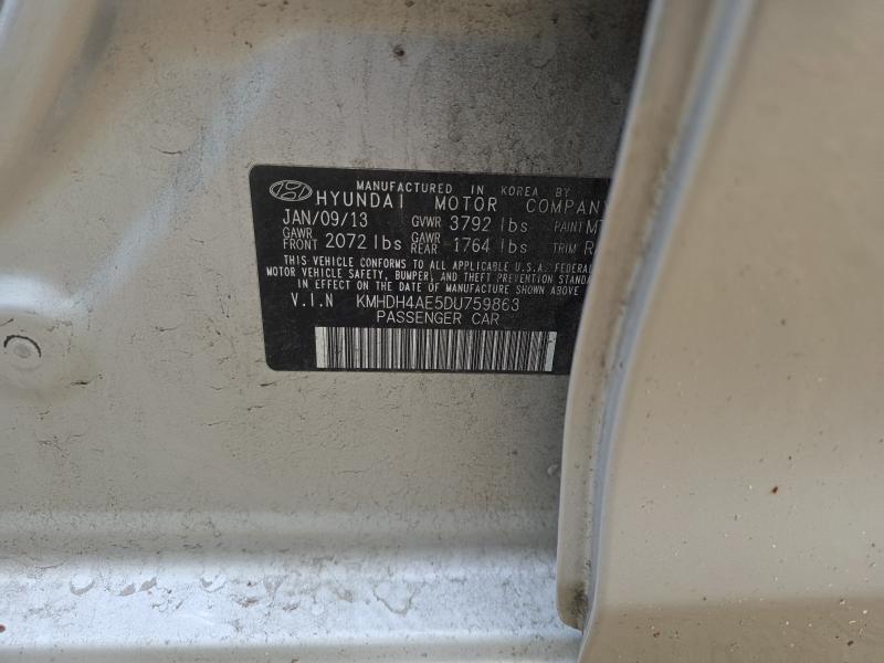 2013 Hyundai Elantra SILVER Photo 14