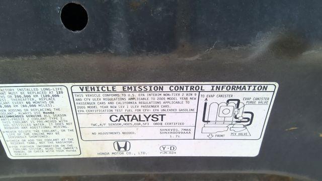 2005 Honda Civic BLACK Photo 9