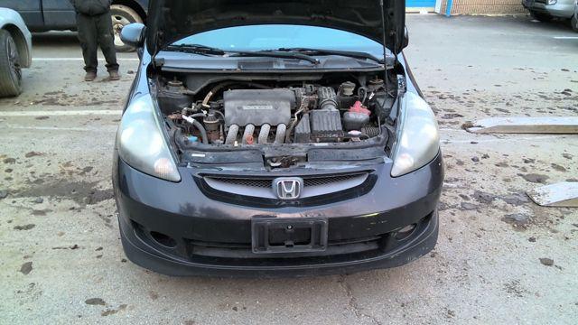 2007 Honda Fit BLACK Photo 10