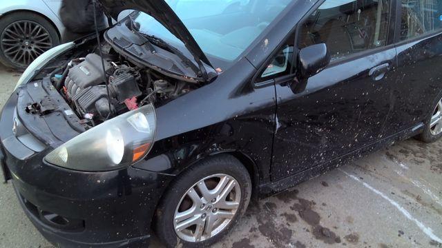 2007 Honda Fit BLACK Photo 11