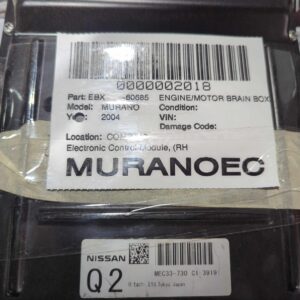 04 NISSAN MURANO Engine Brain Box ECM PCM 3.5l 6 Cylinder Awd Dynamic Control